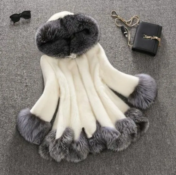 ROVET Faux Fur Mink Fur Coat