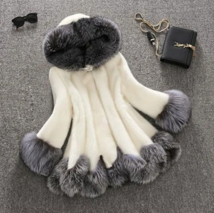 ROVET Faux Fur Mink Fur Coat