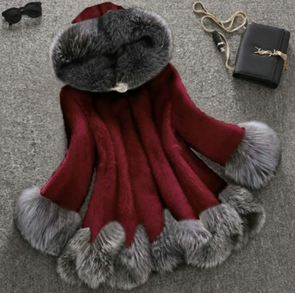 ROVET Faux Fur Mink Fur Coat
