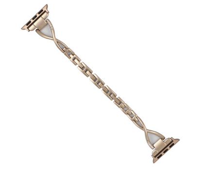 ROVET Apple Watch Band X-Type Stainless Steel with Diamonds