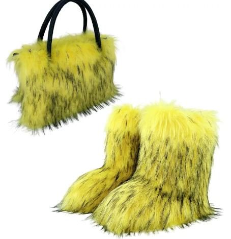 ROVET All-match High-texture Raccoon Fur Handbag