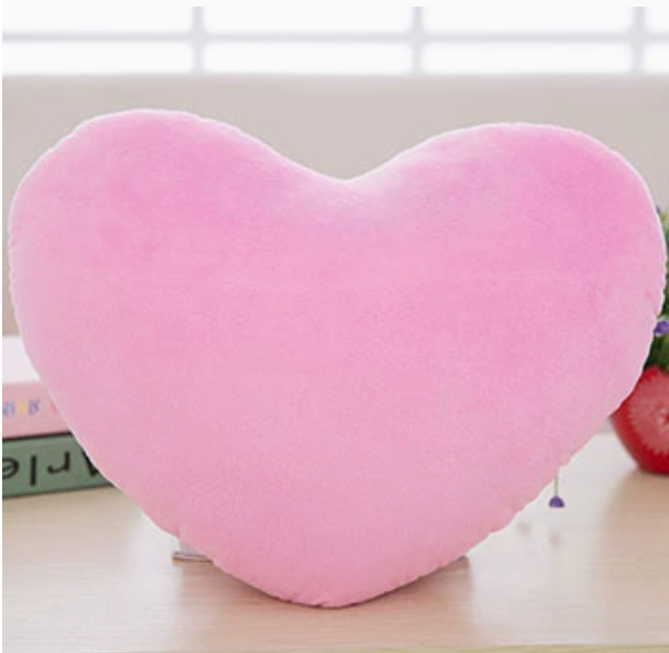 ROVET Cute Plush Heart Shape Pillow Cushion