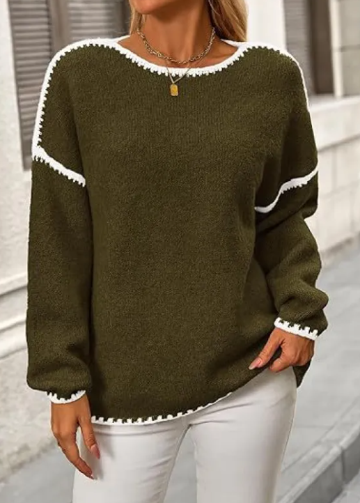 ROVET Cozy Pullover Sweater for Fall and Winter
