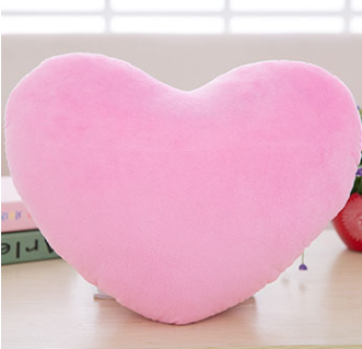 ROVET Cute Plush Heart Shape Pillow Cushion
