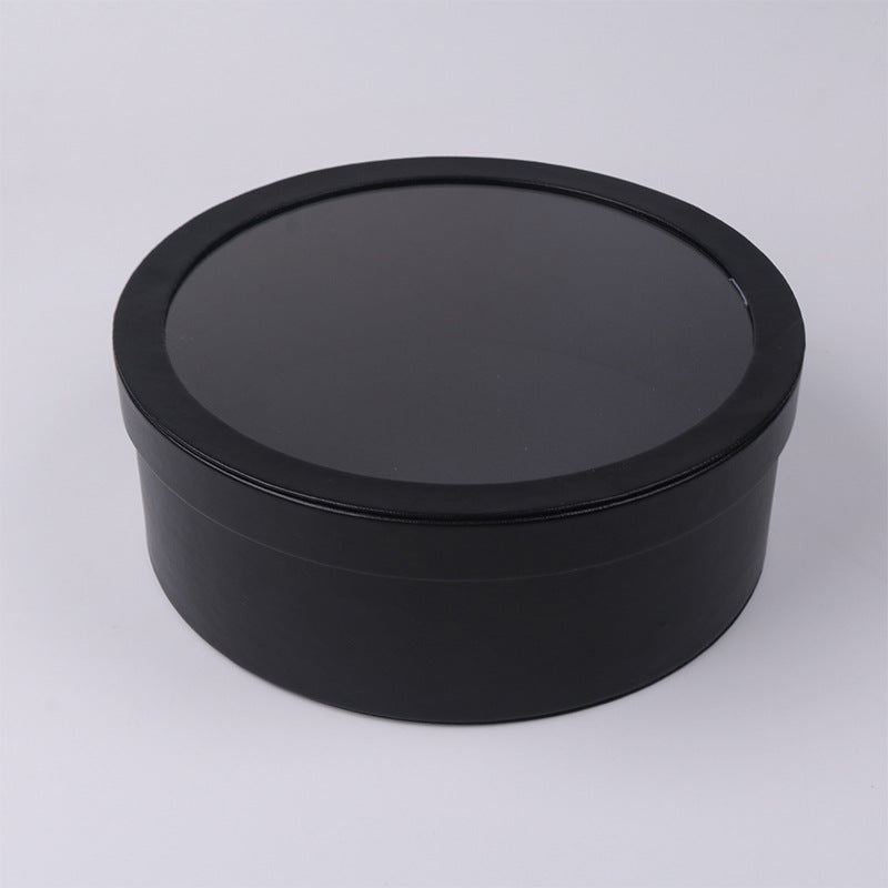 ROVET Gift Box with Acrylic Window Round Eternal Flower Set