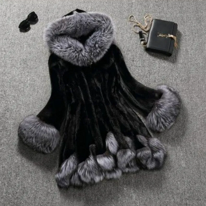 ROVET Faux Fur Mink Fur Coat