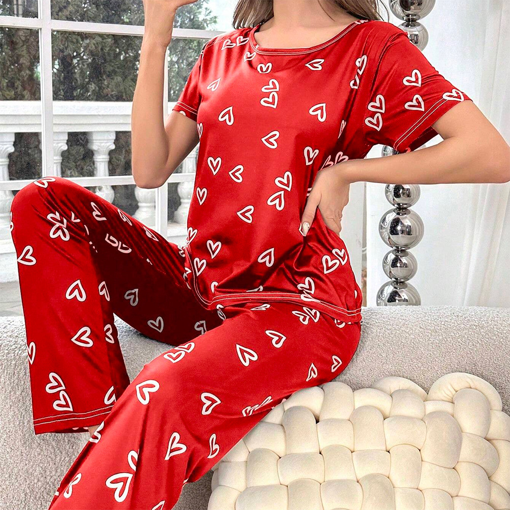 ROVET Women's Milk Silk Pajama Set – Short Sleeve & Pants
