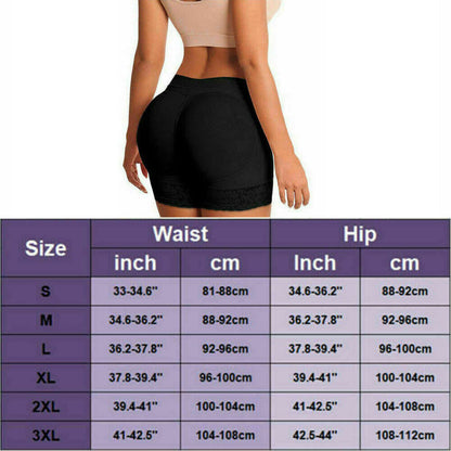 ROVET Booty Shaper Padded Underwear Panty Women's FAKE ASS Butt Lifter & Hip Enhancer