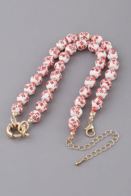 ROVET Flower Beaded Necklace