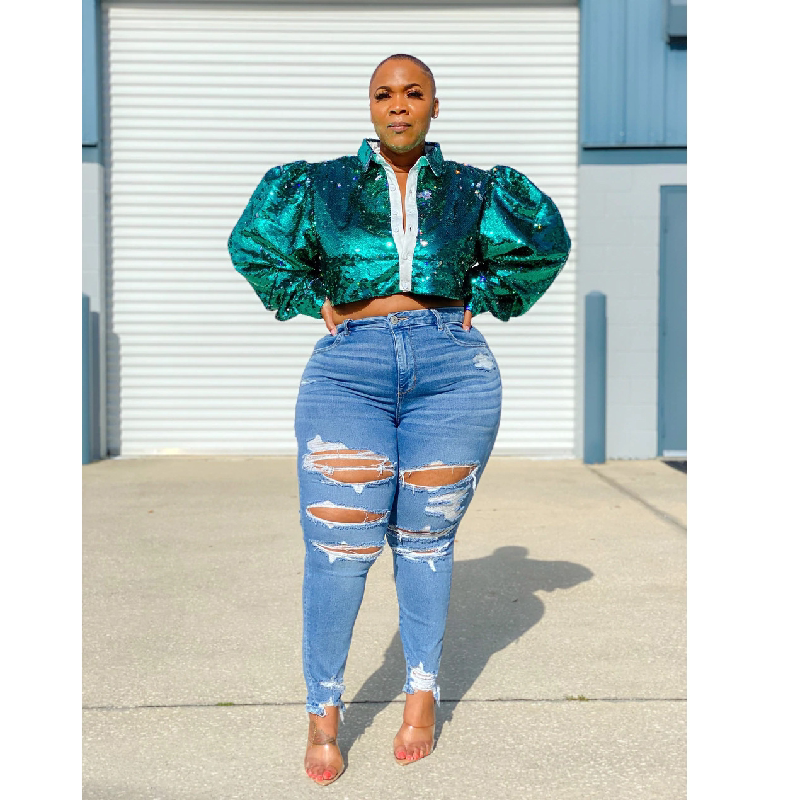 ROVET Large Denim Trousers for Women