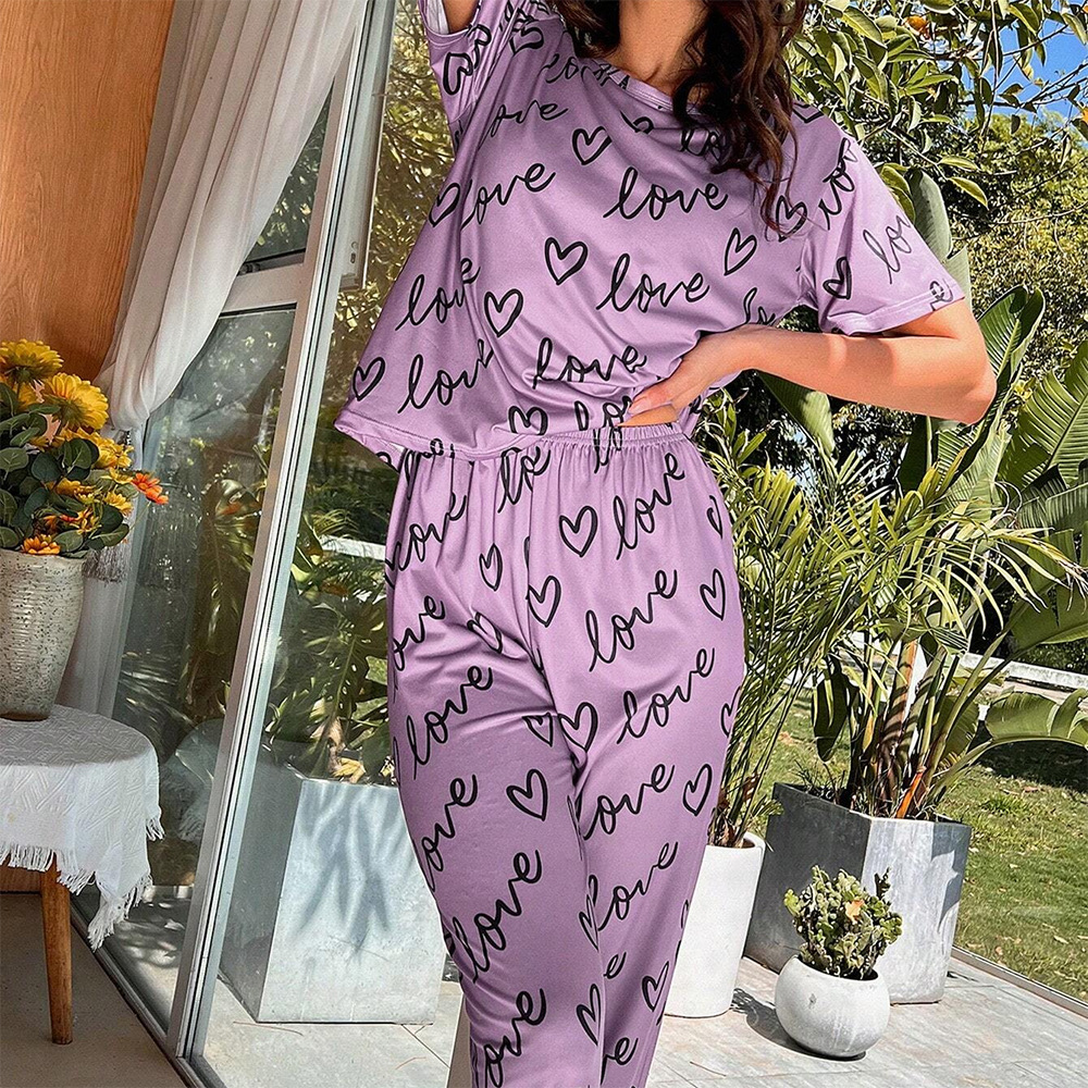 ROVET Women's Milk Silk Pajama Set – Short Sleeve & Pants
