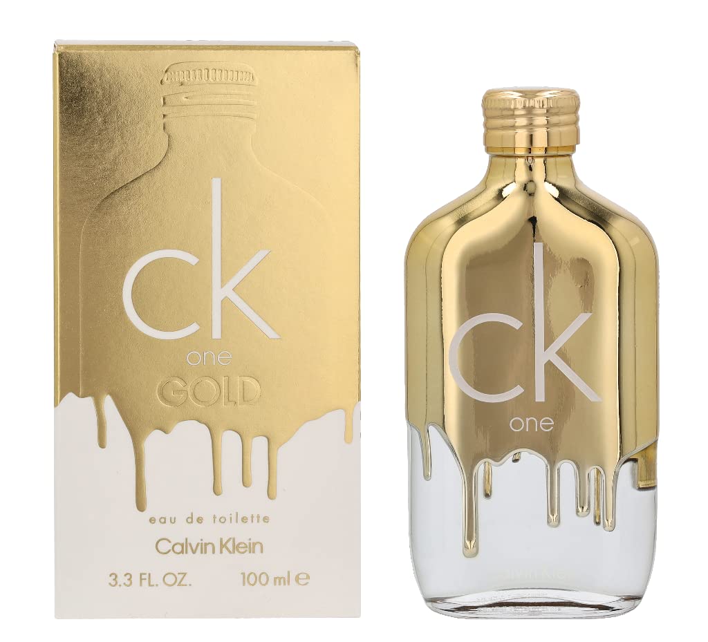 ROVET Calvin Klein CK One Gold Eau de Toilette – Woody Unisex Fragrance – With Notes of Bergamot Fig Neroli & Guaiac Wood – Luxury Unisex Perfumes – Long Lasting Fragrance