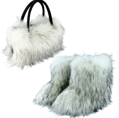 ROVET All-match High-texture Raccoon Fur Handbag