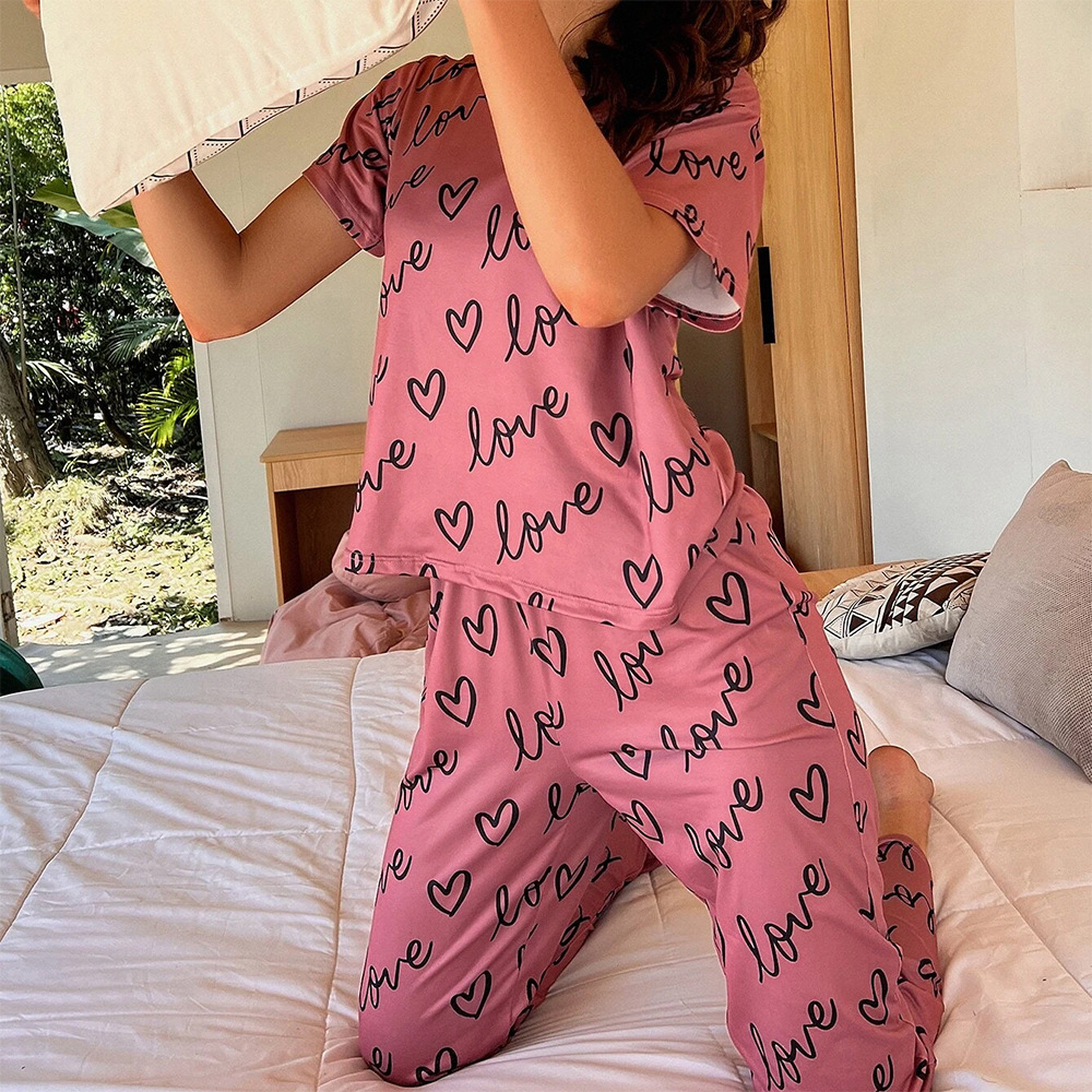ROVET Women's Milk Silk Pajama Set – Short Sleeve & Pants