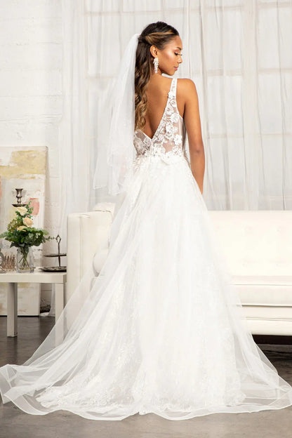 ROVET 3 d flower embroidered mesh a line dress w rhinestone and jewel embellished GLGL3012